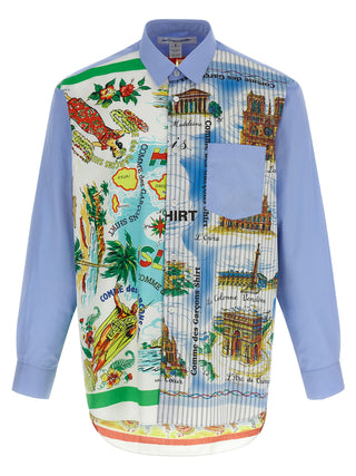 Blusa multicolor de algodón  