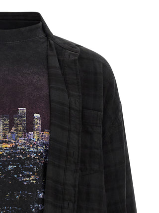 Blusa negra de algodón