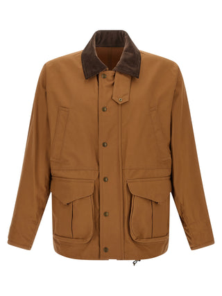 Brown Cotton Shell Jacket