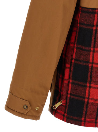 Brown Cotton Shell Jacket