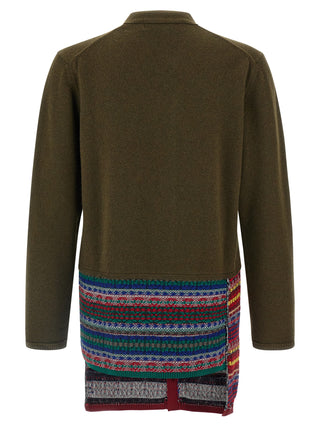 Bicolor Wool Cardigan