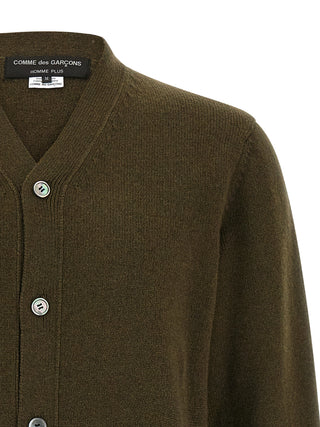 Bicolor Wool Cardigan