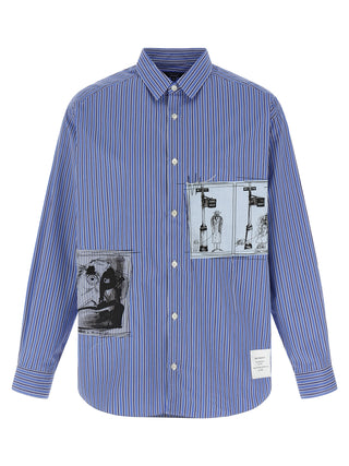 Blusa de algodón azul