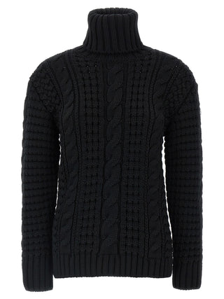 Black Virgin Wool Cardigan
