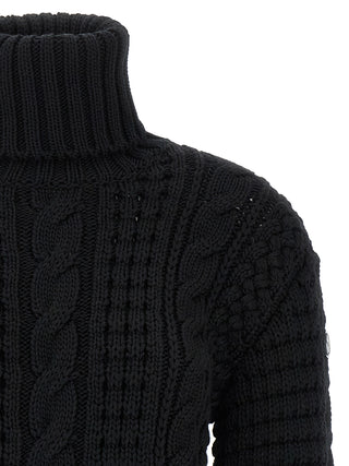 Black Virgin Wool Cardigan
