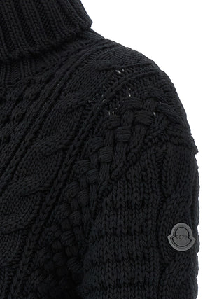 Black Virgin Wool Cardigan