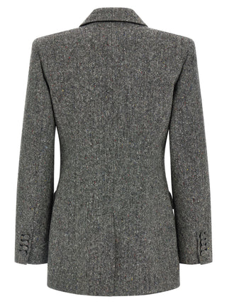 Gray Virgin Wool Blazer