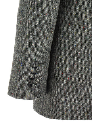 Gray Virgin Wool Blazer
