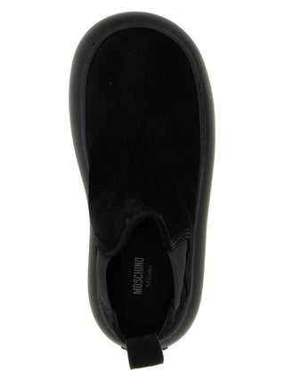 Black Calfskin Chelsea Boots