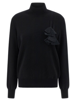 Black Virgin Wool Cardigan