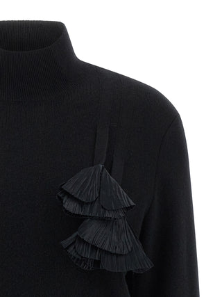 Black Virgin Wool Cardigan
