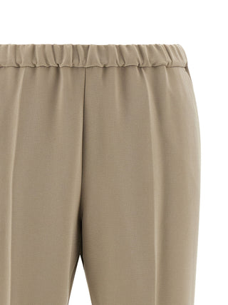 Beige Triacetate Casual Pants