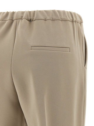 Beige Triacetate Casual Pants