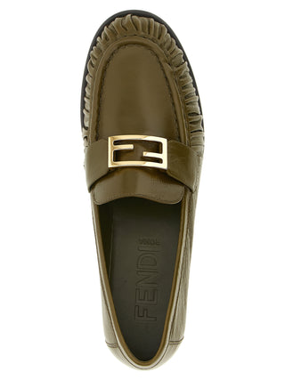 Bicolor Lamb Leather Slip-On Loafers