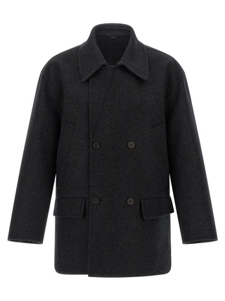 Gray Virgin Wool Coat