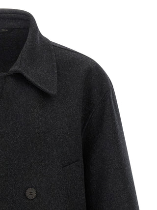 Gray Virgin Wool Coat
