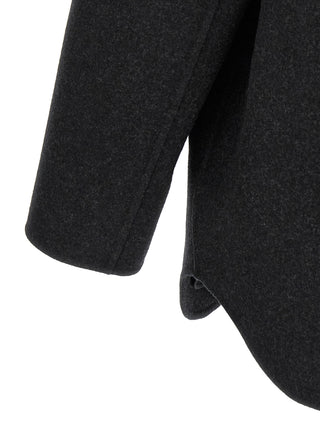 Gray Virgin Wool Coat