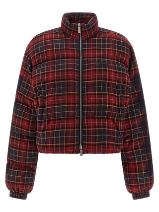Bordeaux Cotton Full-Length Jacket