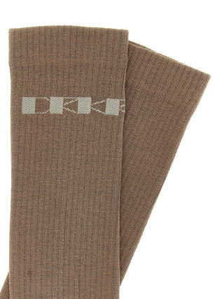 Beige Cotton Socks