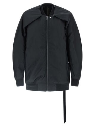 Black Nylon Bomber