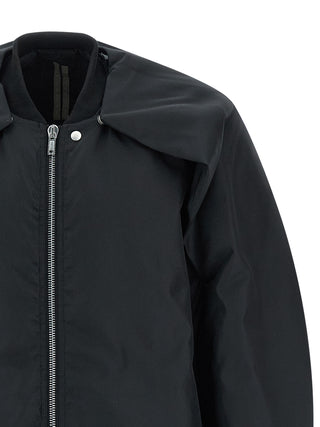 Black Nylon Bomber
