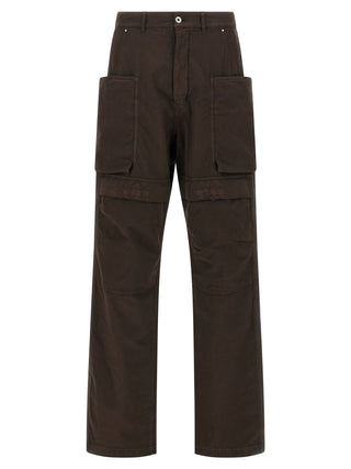 Brown Cotton Cargo Pants
