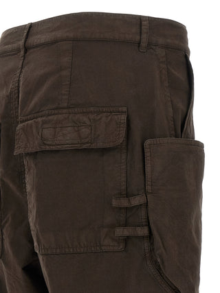 Brown Cotton Cargo Pants