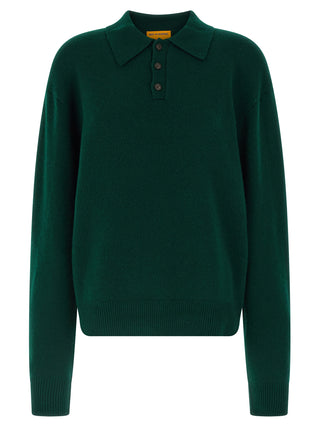 Bicolor Cashmere Polo Shirt