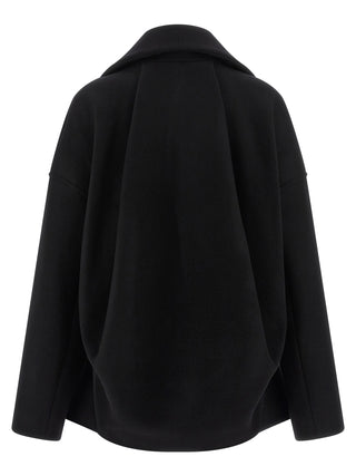 Black Virgin Wool Coat