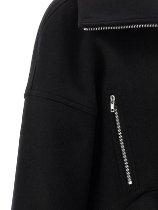 Black Virgin Wool Coat