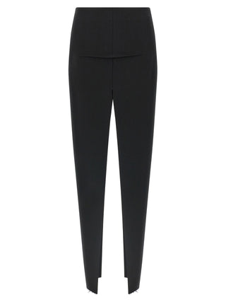 Black Virgin Wool Mini Skirt