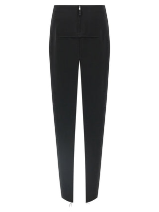 Black Virgin Wool Mini Skirt