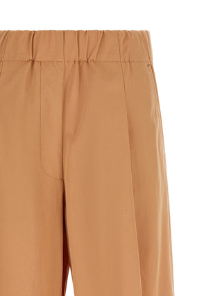 Multicolor Cotton Casual Pants