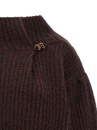 Bordeaux Wool Cardigan
