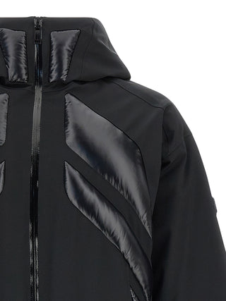 Black Polyamide Full-Length Jacket