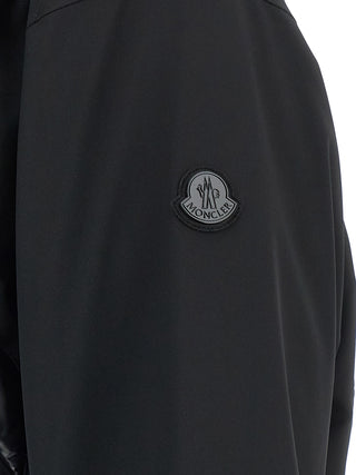 Black Polyamide Full-Length Jacket