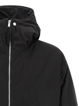 Black Polyester Shell Jacket