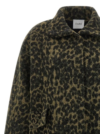 Bicolor Wool Coat