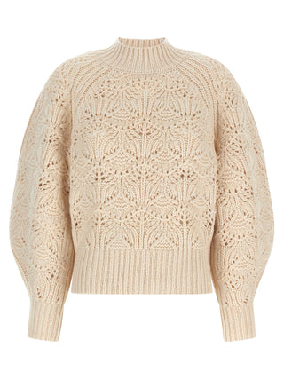 Beige Wool Cardigan