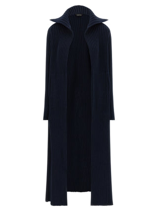 Blue Polyester Cardigan