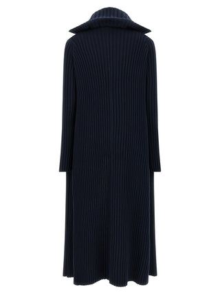 Blue Polyester Cardigan