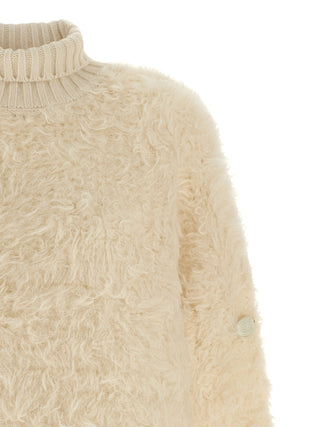 White Wool Cardigan