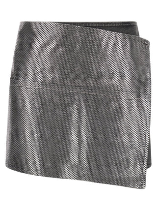 Gray Cotton Long Skirt
