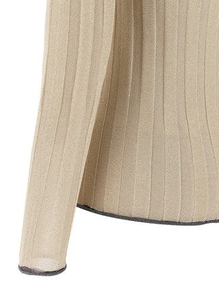 Gold Viscose Cardigan