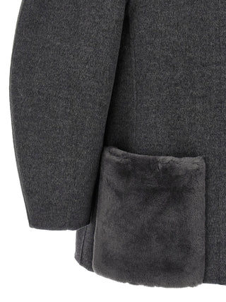 Gray Virgin Wool Coat