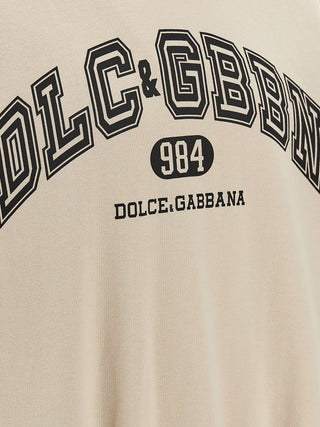 Beige Cotton Sweatshirt