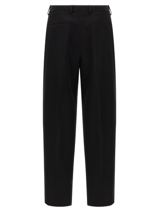 Black Virgin Wool Dress Pants
