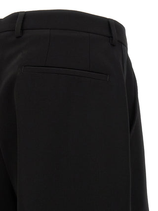 Black Virgin Wool Dress Pants
