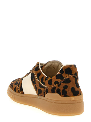 Zapatillas bajas de piel de becerro marrón