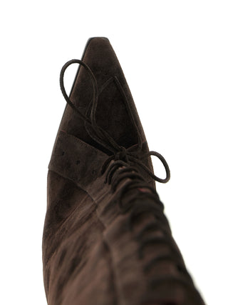 Brown Calfskin Over The Knee